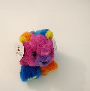 Swibco Puffin COSMO Rainbow Bear with Tags ST. JUDE 1998